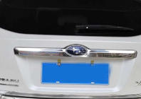 Subaru XV 2011-2017 гг. Накладка над номером Libao (нержавейка) фото 1