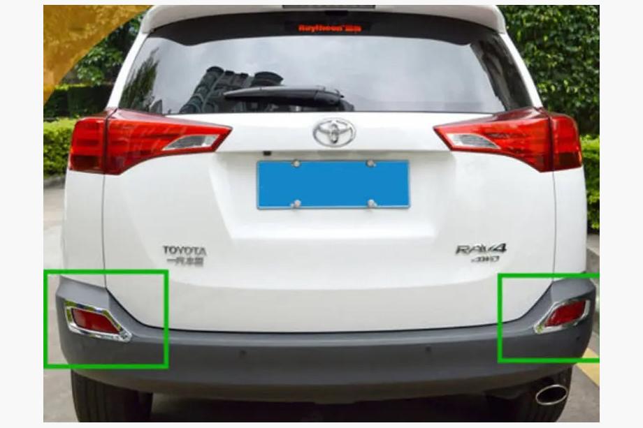 Toyota Rav 4 2013-2018 гг. Накладки на задние фонари Libao 2013-2016 (2 шт, пластик) Image