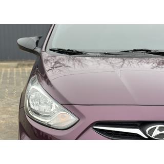 Накладки на зеркала с вырезом под поворотник в стиле BMW (2 шт) Hyundai Accent 2011-2017 гг. фото 1