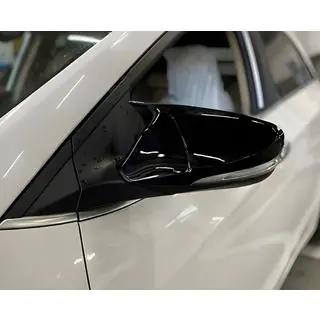 Накладки на зеркала с вырезом под поворотник в стиле BMW (2 шт) фото 3