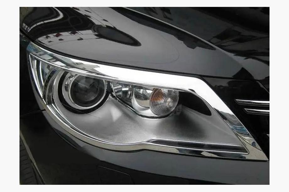 Volkswagen Tiguan 2007-2016 гг. Накладки на фары Libao 2007-2011 (2 шт, пластик) Фото 1