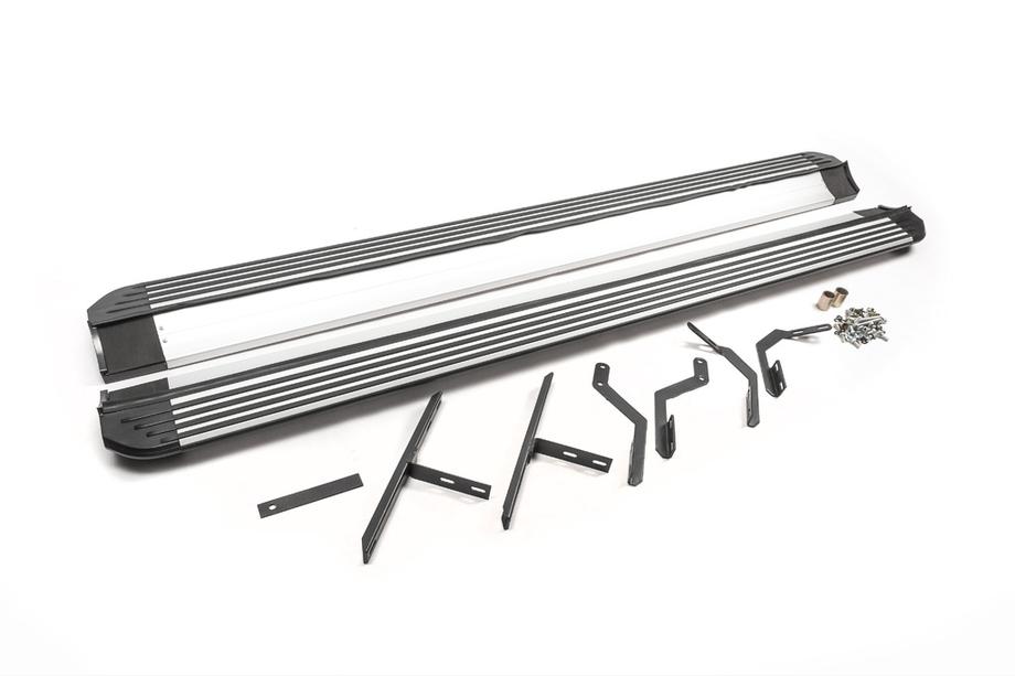 Volkswagen Touareg 2002–2010 гг. Боковые Подножки OEM (2 шт, Алюминий) Image