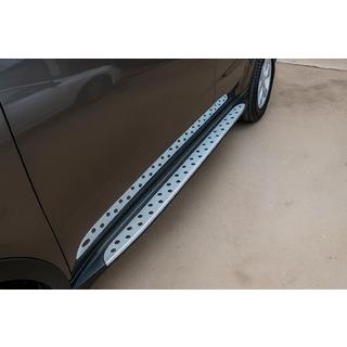 Боковые Подножки OEM V1 (2 шт, Алюминий) BYD S6 2010-2016 гг. фото 1