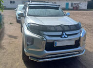 Mitsubishi L200 2015-2024 гг. Дефлектор капота (2019+, EuroCap Dragon) фото 1