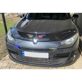 Дефлектор капота 2009-2013 (EuroCap) Renault Megane III 2009-2016 гг. фото 3