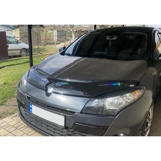 Дефлектор капота 2009-2013 (EuroCap) Renault Megane III 2009-2016 гг. фото 4