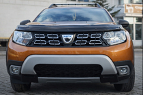 Renault Duster 2018-2024 гг. Накладки на противотуманные фары (ABS, серые) фото 2