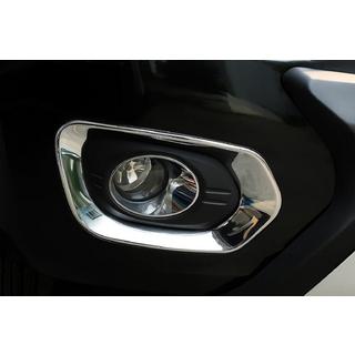 Хромированные накладки на противотуманные фары Libao 2012+ (2 шт, пластик) GreatWall Haval H6 2011- гг. фото 2