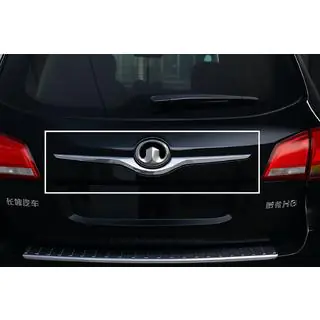 Накладка на крышку багажника верхняя Libao нержавейка GreatWall Haval H6 2011- гг. фото 3