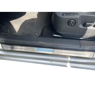 Накладки на пороги Libao (4 шт, нержавейка) Skoda Superb 2009-2015 гг. фото 4