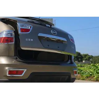 Хром накладки на задние противотуманные фары (2 шт, пластик) BYD S6 2010-2016 гг. фото 2