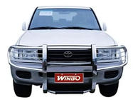 Toyota Land Cruiser 100 1998-2007 гг. Кенгурятник с защитой WINBO (нержавейка) фото 4