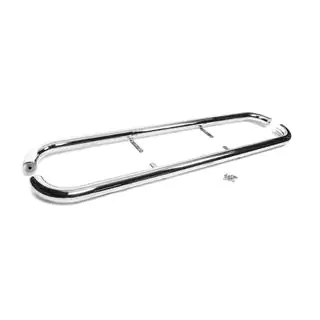 Защита боковых порогов (2 шт, нерж сталь) Toyota Land Cruiser 100 1998-2007 гг. фото 3