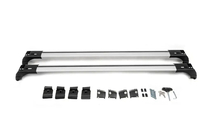 Opel Astra H 2004-2013 гг. Поперечины на интегрированные рейлинги с замком Skybar V2 (2 шт) Серые фото 5