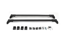Opel Astra H 2004-2013 гг. Поперечины на интегрированные рейлинги с замком Skybar V2 (2 шт) Серые фото 6