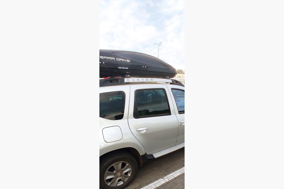 Dacia Duster 2008-2018 гг. Поперечины на рейлинги с замком Skybar V1 (2014-2018, 2 шт) Фото 4