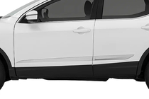 Nissan Qashqai 2014-2021 гг. Хромированные молдинги дверей Libao V2 (4 шт.) фото 1