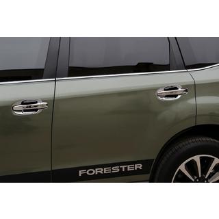 Хром накладки под ручки Libao (4 шт, пластик) Subaru Forester 2013-2018 гг. фото 1