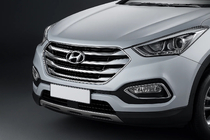Hyundai IX-35 2010-2015 гг. Хромированные защитные накладки на бампер для Tucson Korea 2013-2015 (ABS) фото 1
