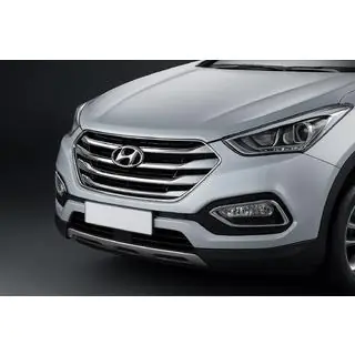 Хромированные защитные накладки на бампер для Tucson Korea 2013-2015 (ABS) фото 1