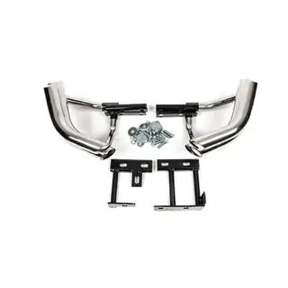 Задние двойные уголки Libao (нерж. сталь) Hyundai Santa Fe 2 2006-2012 гг. фото 2