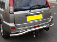 Nissan X-trail T30 2002-2007 гг. Задняя защита Winbo (нержавейка) фото 1
