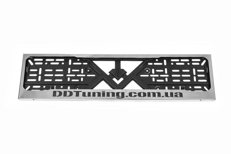 Рамка Номерного Знака Хром DD Tuning (1 шт, Нержавеющая Сталь) Фото 2