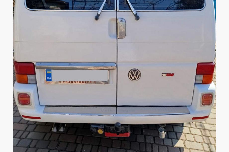 Volkswagen T4 Transporter 1990-2003 гг. Рамка номерного знака хром Transporter (1 шт, нержавеющая сталь) Фото 2