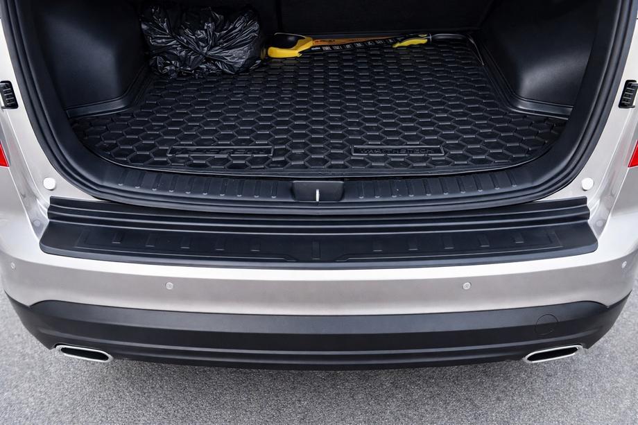 Hyundai Tucson TL 2016-2021 гг. Накладка на задний бампер EuroCap 2019-2021 (ABS) Фото 1