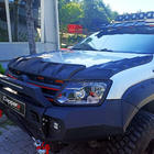 Volkswagen Amarok 2010-2022 гг. Комплект накладок на капот DRAGON (3 шт) фото 5