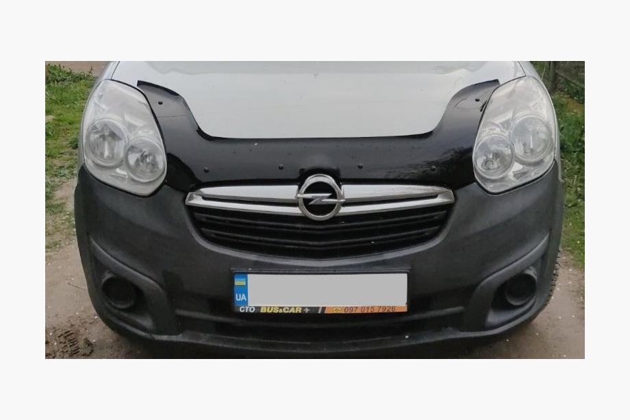 Opel Combo 2012-2018 гг. Дефлектор капота (EuroCap) Image