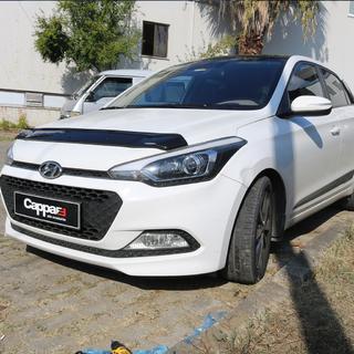 Дефлектор капота (EuroCap) Hyundai I-20 2014-2020 гг. фото 2