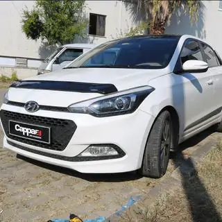 Дефлектор капота (EuroCap) Hyundai I-20 2014-2020 гг. фото 2