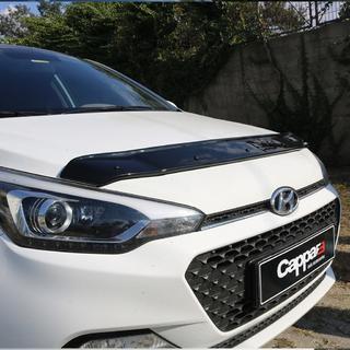 Дефлектор капота (EuroCap) Hyundai I-20 2014-2020 гг. фото 1