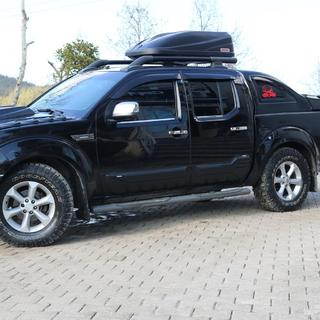 Молдинги на двери (4 шт, ABS) Nissan Navara 2006-2015 гг. фото 3