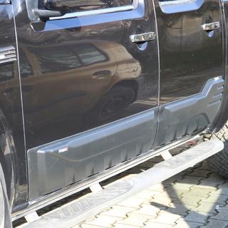 Молдинги на двери (4 шт, ABS) Nissan Navara 2006-2015 гг. фото 4