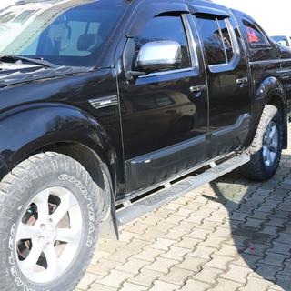 Молдинги на двери (4 шт, ABS) Nissan Navara 2006-2015 гг. фото 2