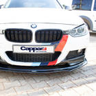 BMW 3 серия F30/F31 2012-2019 гг. Накладка на передний бампер EuroCap (черная, для M-Performance) фото 4