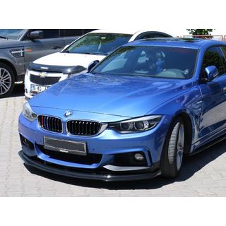 Передняя губа на бампер для M-Sport (черная) BMW 4 серия F32/F33/F36 2012-2020 гг. фото 1
