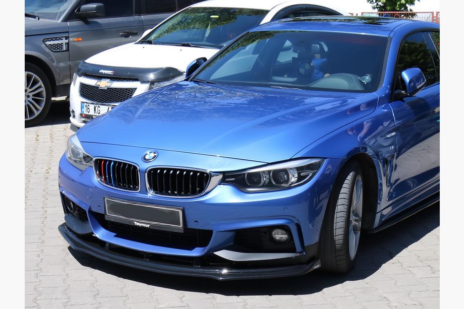 BMW 4 серия F32/F33/F36 2012-2020 гг. Передняя губа на бампер для M-Sport (черная) Image