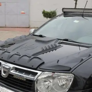 Накладка на капот (ABS) Renault Duster 2008–2017 гг. фото 4