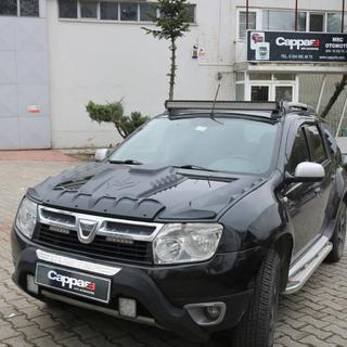 Накладка на капот (ABS) Renault Duster 2008–2017 гг. фото 2