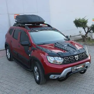 Накладка на капот (ABS) Renault Duster 2018-2024 гг. фото 4