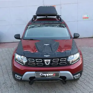 Накладка на капот (ABS) Renault Duster 2018-2024 гг. фото 2