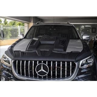 Накладка на капот (ABS) Mercedes X class 2017-2020 гг. фото 1