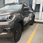 Toyota Hilux 2015- гг. Верхние молдинги на двери (4 шт, ABS) фото 5