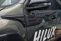 Toyota Hilux 2015- гг. Верхние молдинги на двери (4 шт, ABS) фото 2