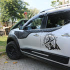 Nissan Navara/NP300 2016- гг. Верхние молдинги на двери (6 шт, ABS) фото 1