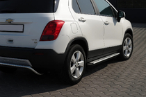 Chevrolet Trax 2012-2023 гг. Боковые Подножки OEM V2 (2 шт., Алюминий) фото 1