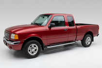 Ford Ranger 2002-2006 гг. Боковые Подножки Fullmond (2 шт., Алюминий) фото 1
